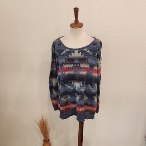 Denim & Supply Ralph Lauren Aztec Navajo Western Sweater